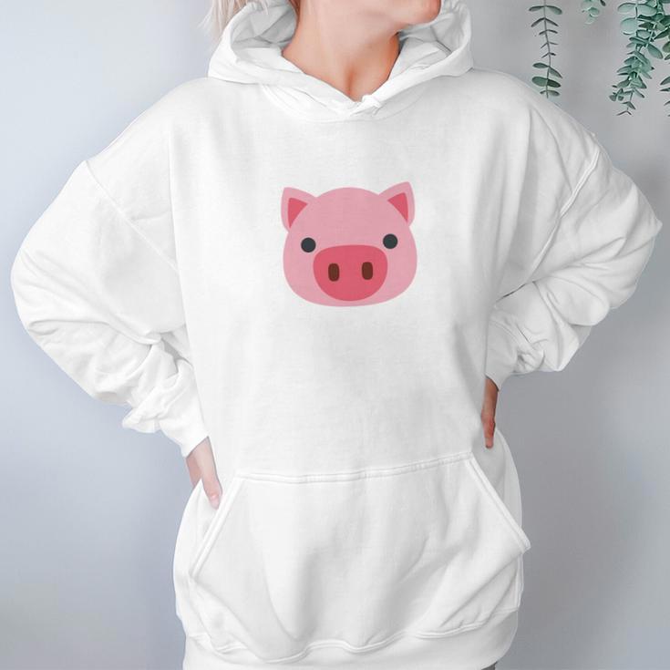 Pig Emoji Cute Porky Head DesignLittle Pink Pig T Shirt Hoodie Gifts for Women