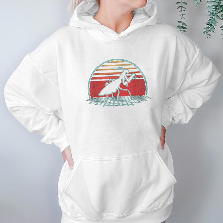 Praying Mantis Retro Vintage 80S Style Insect Gift Hoodie Gifts for Women