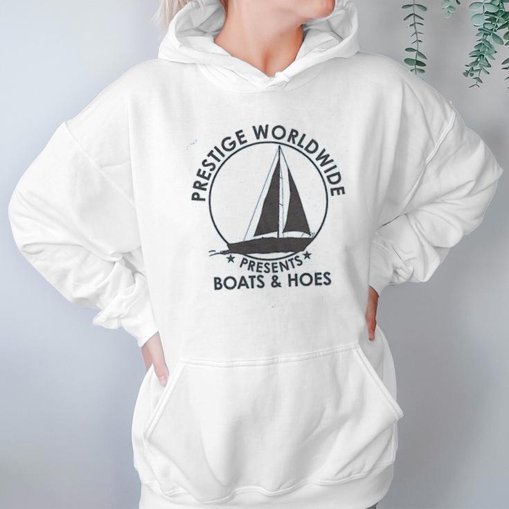 Prestige Worldwide Funny Cool Boats And Hoes Hoodie Gifts for Women