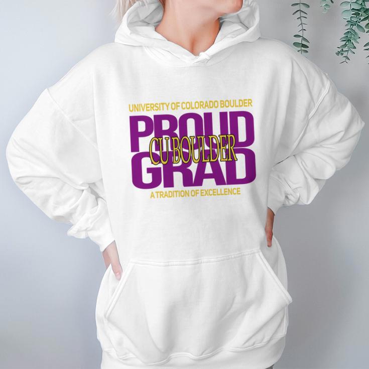 Proud Grad University Of Colorado Boulder Graduation Excellence Hoodie Gifts for Women