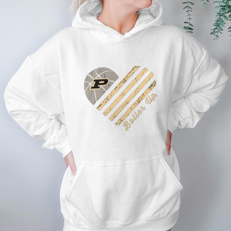 Purdue Boiler Up Heart Hoodie Gifts for Women