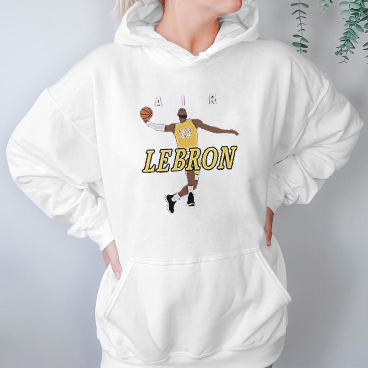 Purple Los Angeles Lebron Air Pic Hoodie Gifts for Women