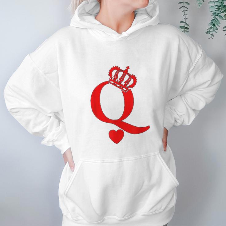 Queen Of Hearts King Of Hearts Playing Cards Deck Of Cards Hoodie Gifts for Women