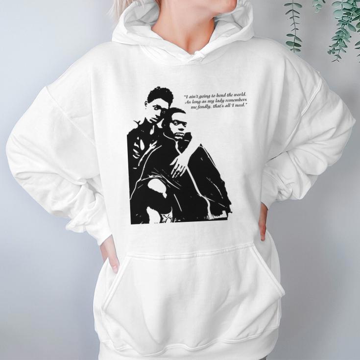 Queen And Slim Quote As Long As My Lady Remembers Me Hoodie Gifts for Women