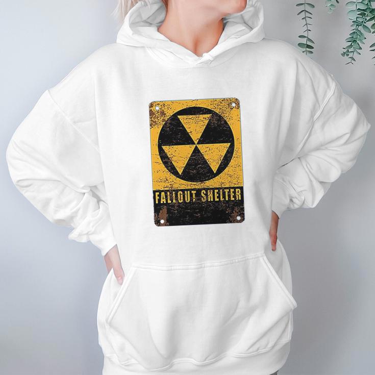 Radiation Radioactive Fallout Shelter Hoodie Gifts for Women