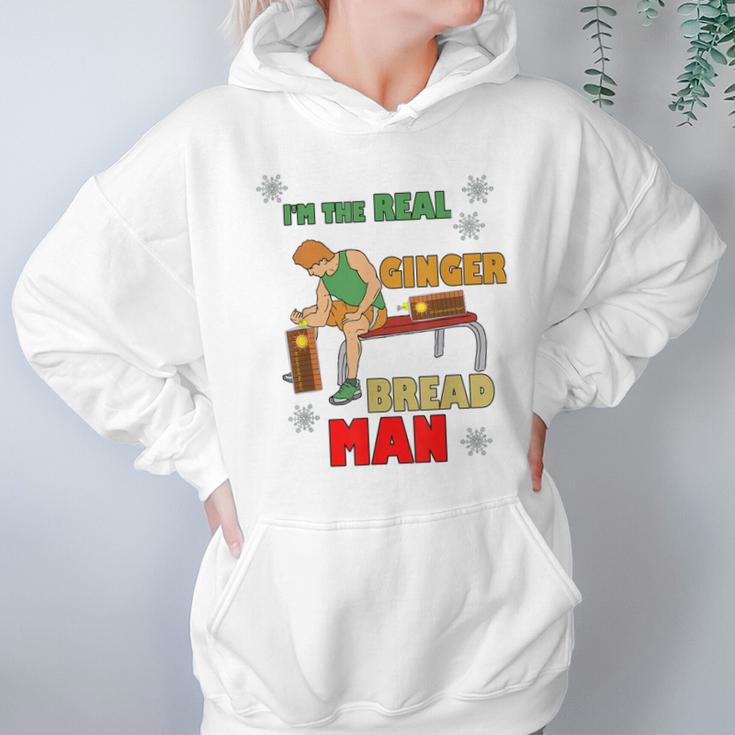 Im The Real Ginger Bread Man Muscle Gym Workout Hoodie Gifts for Women