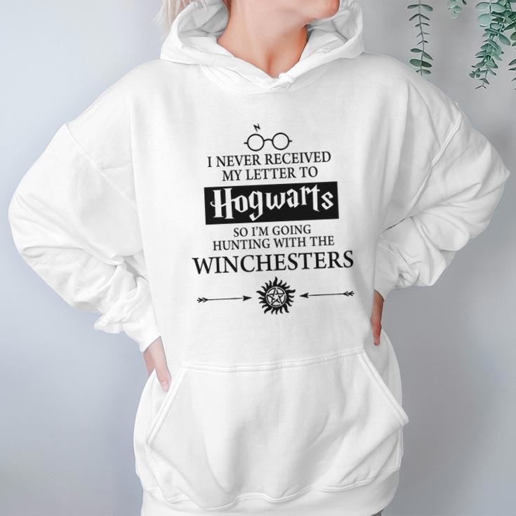 I Never Received My Letter To Hogwarts So I’M Going Hunting With The Winchesters Hoodie Gifts for Women