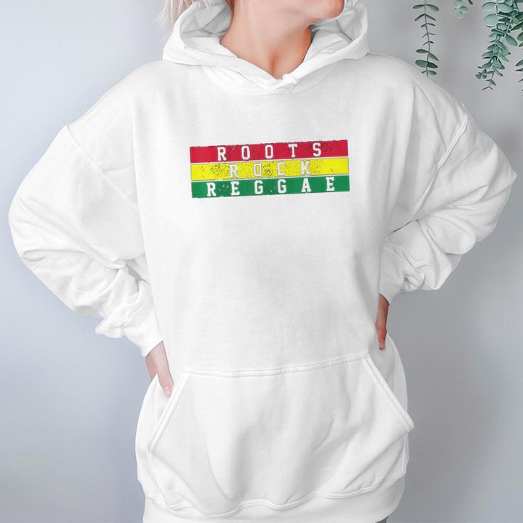 Reggae Music Roots Rock Jamaica Rastafari Rasta Gift Hoodie Gifts for Women