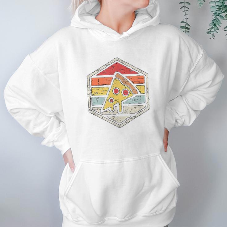 Retro Pizza Junk Food Hoodie Gifts for Women