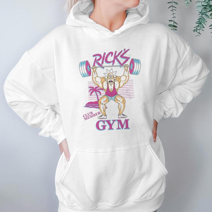 Rick Morty Ricks Gym Neon Beach Hoodie Gifts for Women