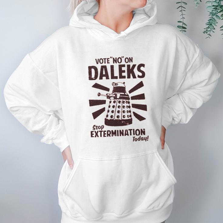 Ripple Junction Doctor Who Vote No To Daleks Adult Hoodie Gifts for Women