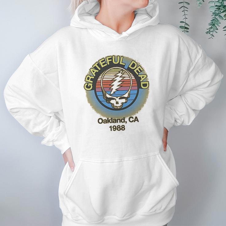 Ripple Junction Grateful Dead Adult Unisex Oakland 88 Light Weight 100 Cotton Crew Hoodie Gifts for Women