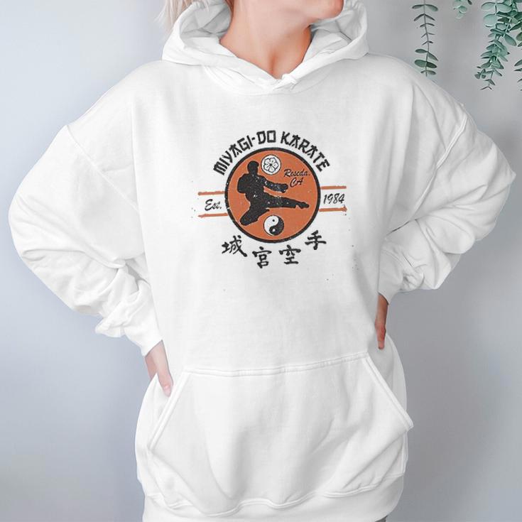 Ripple Junction Karate Kid Youth Vintage Miyagi-Do Karate Heavy Weight Crew Hoodie Gifts for Women