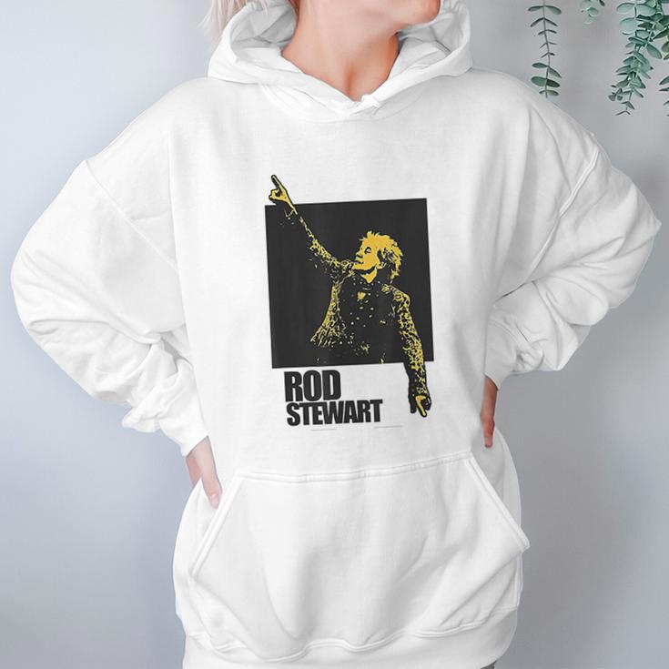 Rod Stewart Pointing Photo Hoodie Gifts for Women