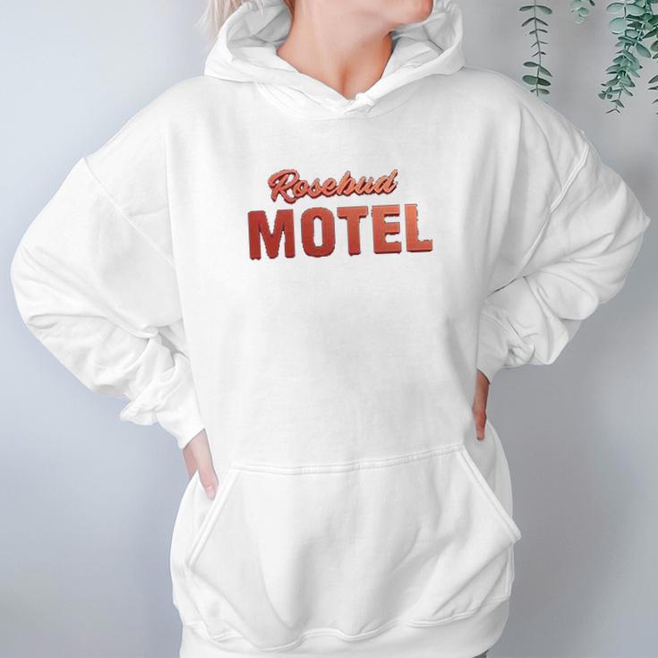 Rosebud Motel Retro Funny Rose Family Hoodie Gifts for Women