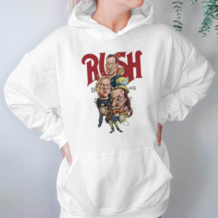 Rush Band Caricature Clockwork Angels Version Hoodie Gifts for Women