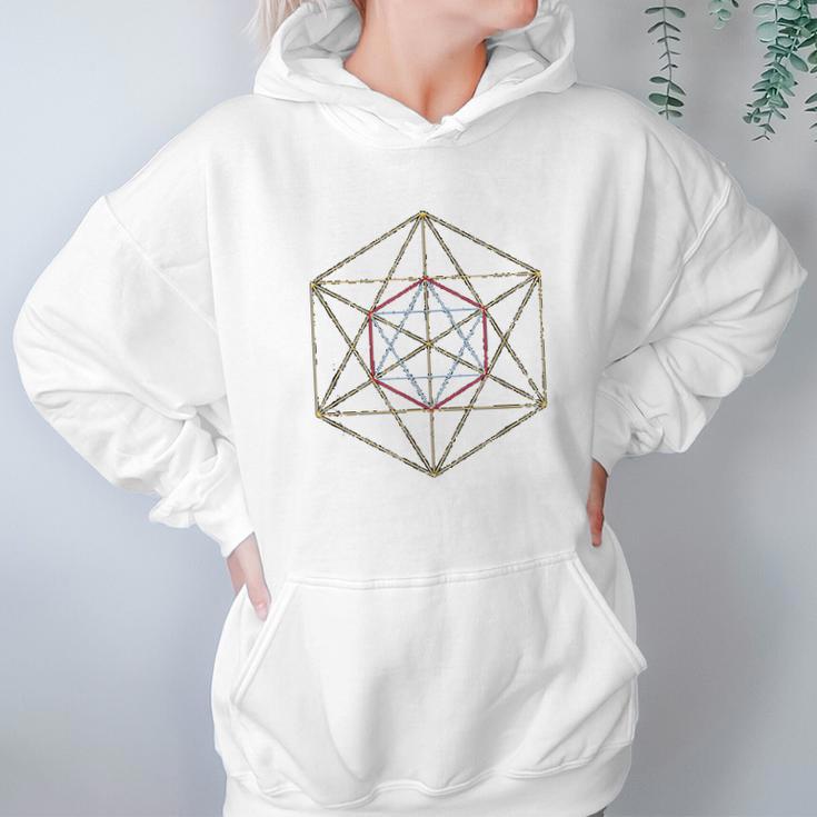 Sacred Geometry Merkabah Cube Of Archangel Metatron Hoodie Gifts for Women