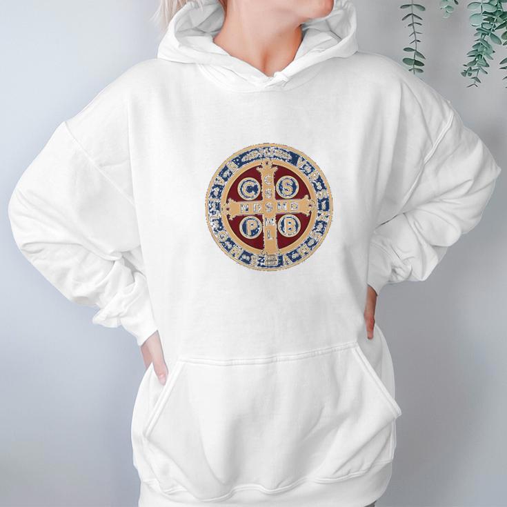 The Saint Benedict Medal Catholic Hoodie Gifts for Women