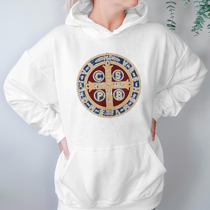 The Saint Benedict Medal Catholic Hoodie Gifts for Women