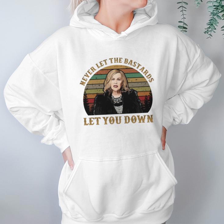 Schitt’S Creek Never Let The Bastards Let You Down Sunset Shirt Hoodie Gifts for Women