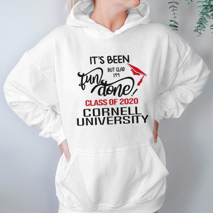 Senior 2020 Graduation Fun Done Cornell University 2020 Hoodie Gifts for Women