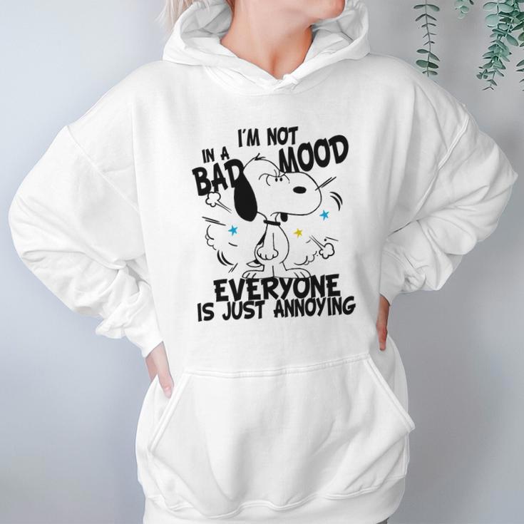 Snoopy Im Not In A Bad Mood Everyone Is Just Annoying Hoodie Gifts for Women