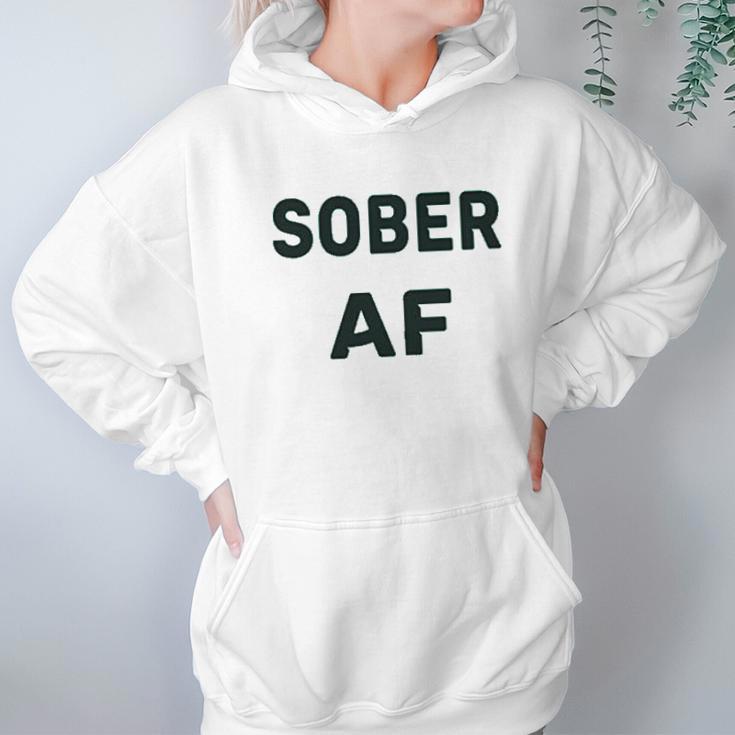 Sober Af Ladies Sobriety Hoodie Gifts for Women