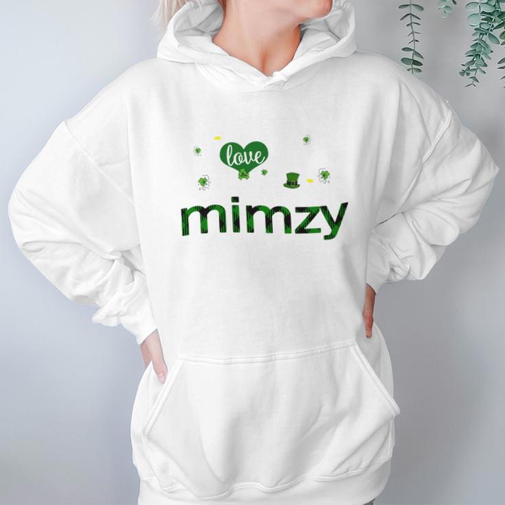 St Patricks Day Cute Shamrock I Love Being Mimzy Heart Family Gifts Hoodie Gifts for Women