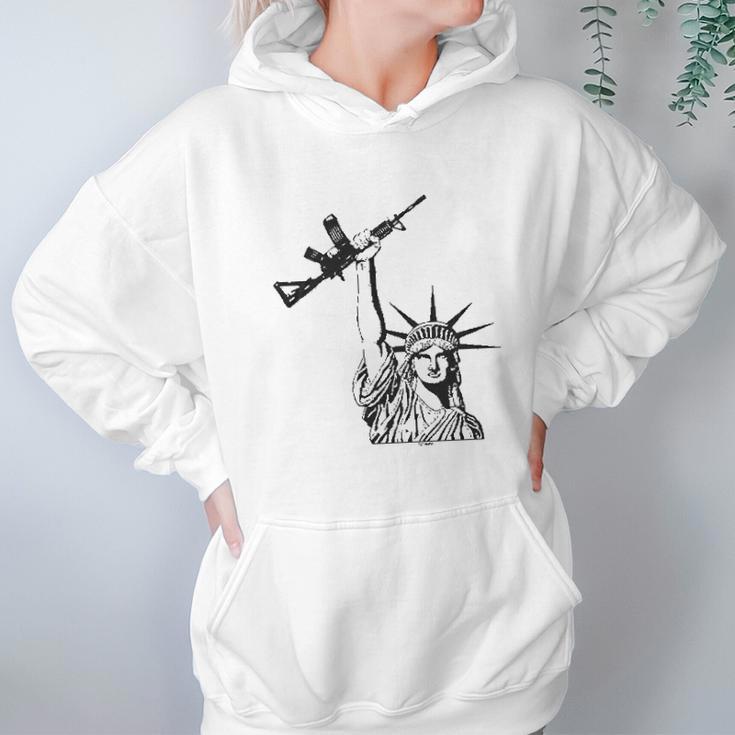 Statue Of Liberty Rifle 2Nd Amendment Mens Hoodie Gifts for Women