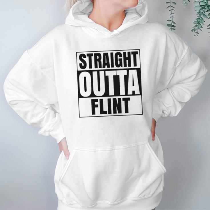 Straight Outta Flint Michigan Hoodie Gifts for Women