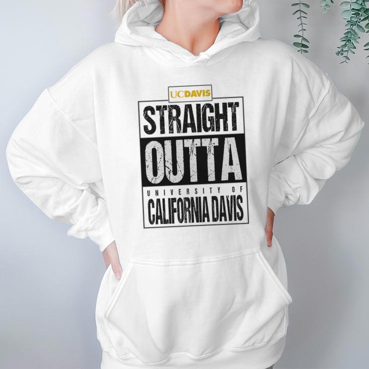 Straight Outta University Of California Davis Funny Gift Hoodie Gifts for Women