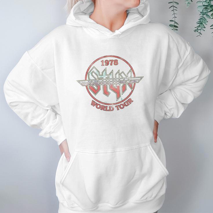 Styx Circle 1978 World Concert Tour Music American Rock Band Hoodie Gifts for Women