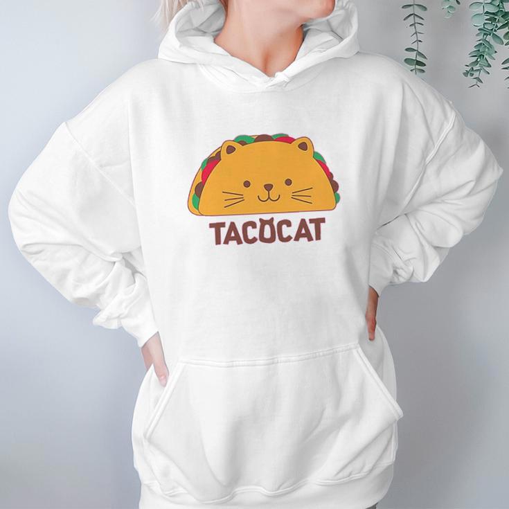 Tacocat Spelled Backwards Is Taco Cat Funny Hoodie Gifts for Women