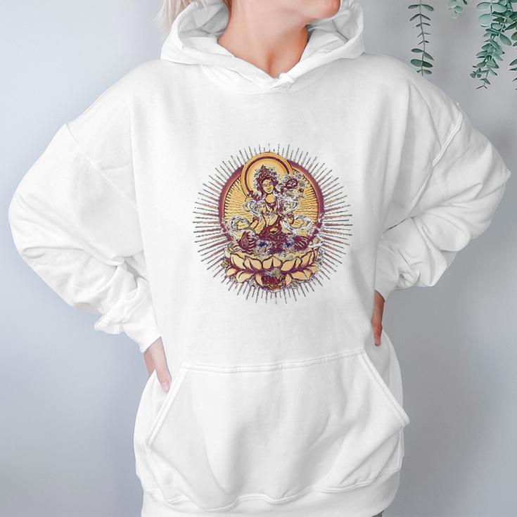 Tara Tibet Buddhismus Lotus Meditation Yoga Om Spirituality Hoodie Gifts for Women