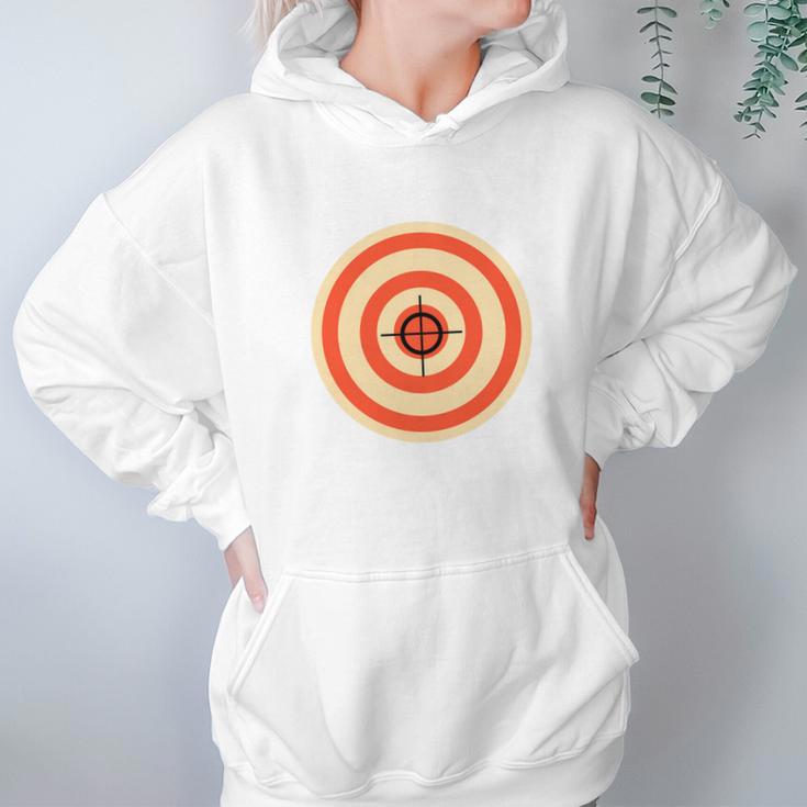 Target Funny Printed On The Back Bulls Eye Gift Tee Hoodie Gifts for Women