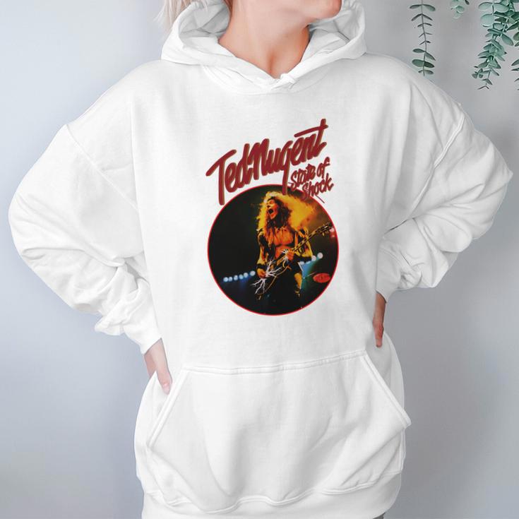 Ted Nugent State Of Shock Art Hoodie Gifts for Women