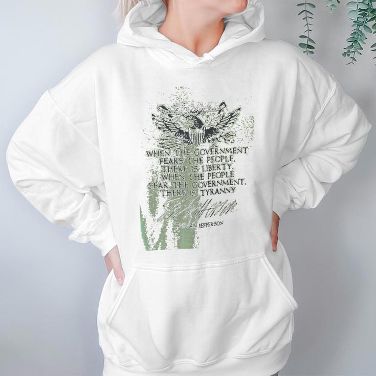 Thomas Jefferson Liberty Tyranny 2Nd Second Amendment Rights Partiotic America Usa Hoodie Gifts for Women