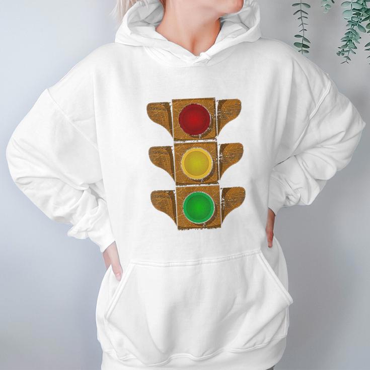 Traffic Light Vintage Rusty Stoplight Stop Go Caution Signal Hoodie Gifts for Women