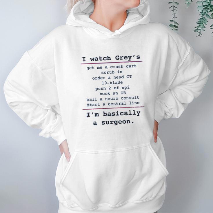 Ugp Campus Apparel Basically A Surgeon Hoodie Gifts for Women