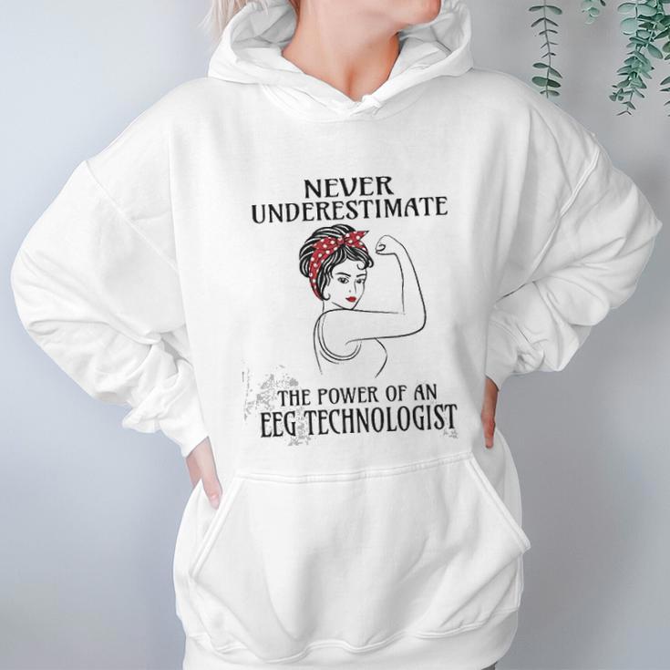 Never Underestimate Eeg Technologist Hoodie Gifts for Women