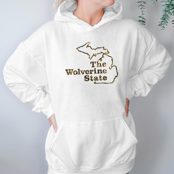 University Of Michigan The Wolverine State Hoodie Gifts for Women