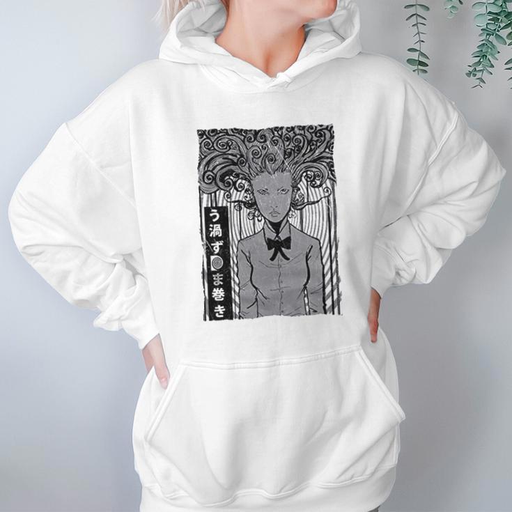 Uzumaki Spiral Cult Junji Ito Horror Hoodie Gifts for Women