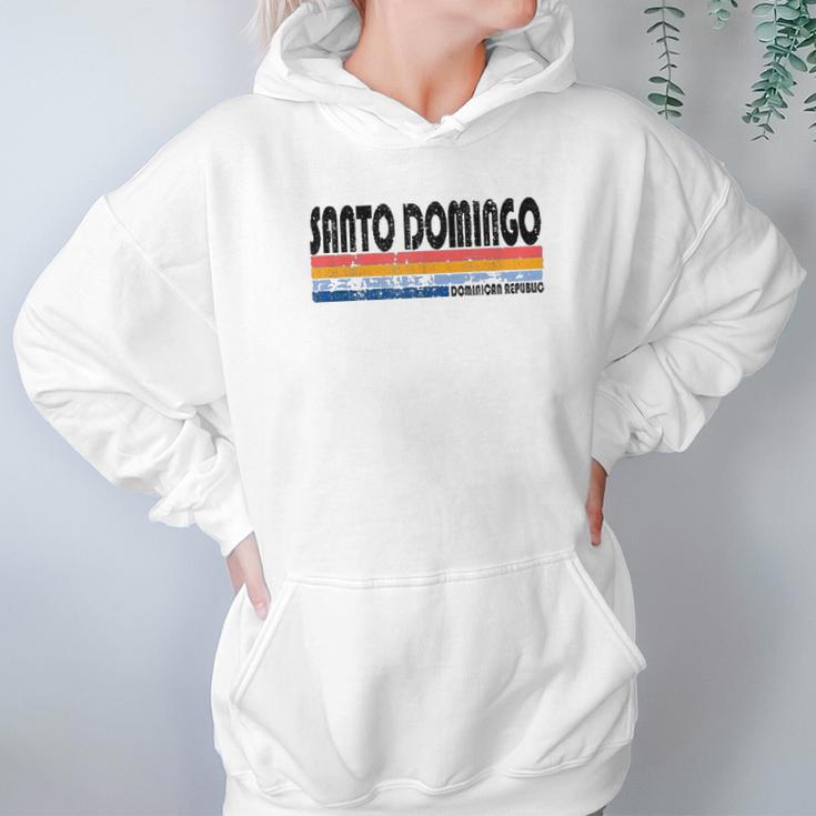 Vintage 70S 80S Style Santo Domingo Hoodie Gifts for Women