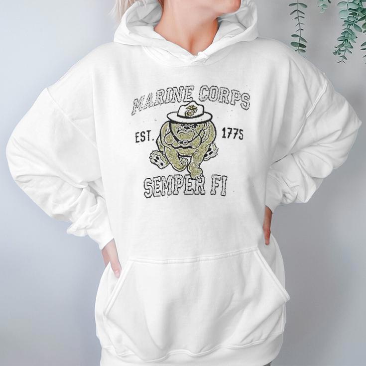 Vintage Usmc Chesty Semper Fi Retro Hoodie Gifts for Women