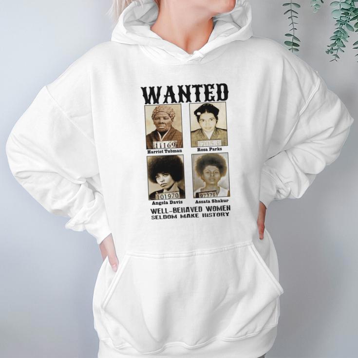 Wanted Harriet Tubman Angela Davis Assata Shakur Hoodie Gifts for Women