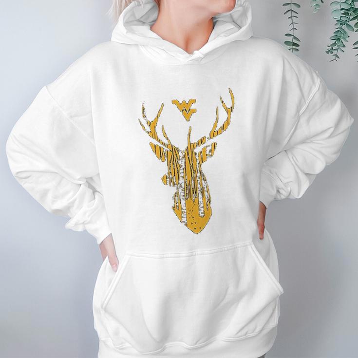 West Virginia Mountaineers Hunting Forest Deer Hoodie Gifts for Women