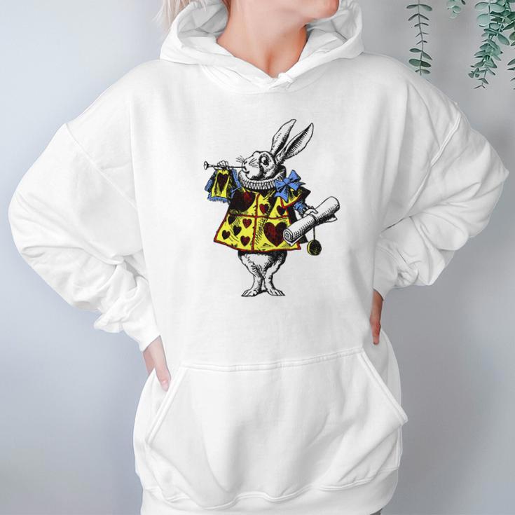 White Rabbit Alice In Wonderland Hoodie Gifts for Women