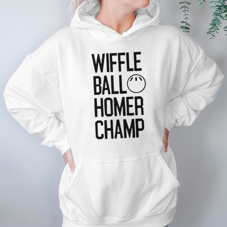 Wiffle Ball Homer Champ Hoodie Gifts for Women