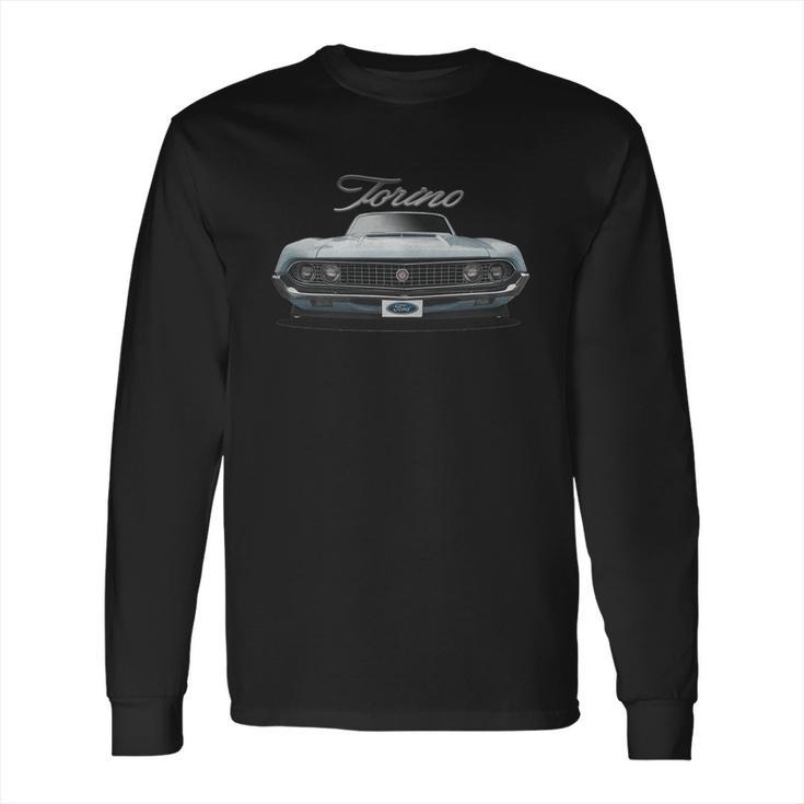 1970 Ford Torino Front Lightblue Long Sleeve T-Shirt