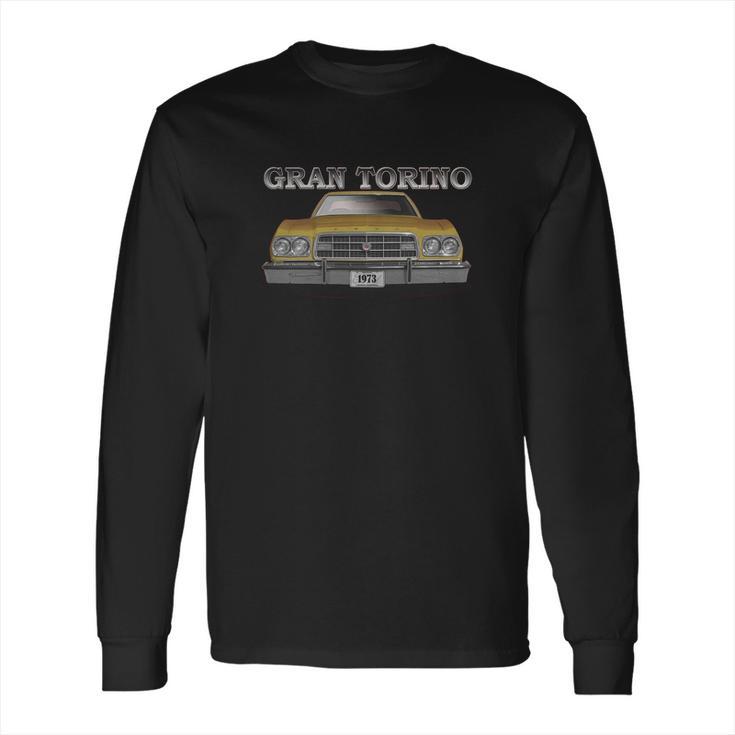 1973 Ford Gran Torino Front Gold Long Sleeve T-Shirt